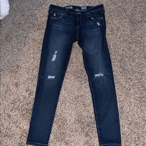EUC Distressed “The Legging Ankle” Jeans